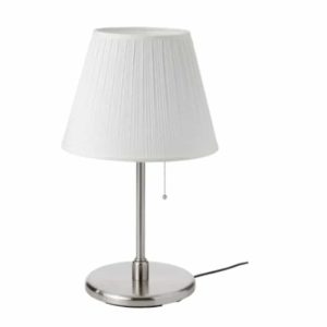 Myrhult / Kryssmast Table Lamp, White/nickel-plated (Ikea )