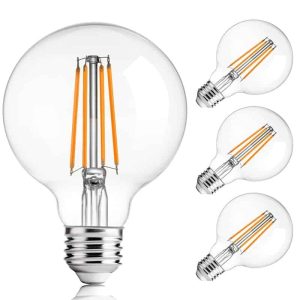 FLSNT G25 Globe Decorative LED Bulbs (6-pack, 4.5W)