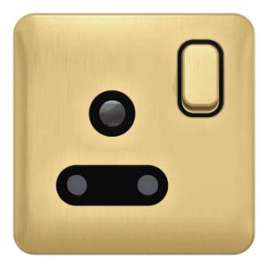 Schneider Lisse 1-Gang 15A Round Pin Switched Socket