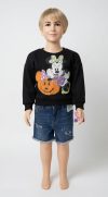 kid sweater top and short jeans