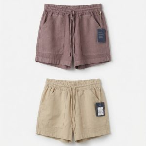 elastic waist summer shorts