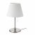 Myrhult / Kryssmast Table Lamp, White/nickel-plated (Ikea )