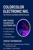 Top Event Equipment Supplier in Lagos: Why Colorcolor Electronics Nig. is Your Best Choice for Stage Lighting, LED Screens & Sound Systems